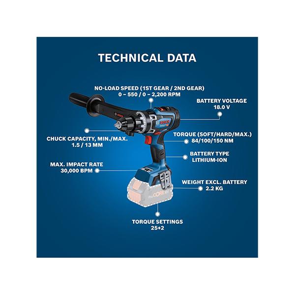 Bosch GSB 18V-150 C (Solo)