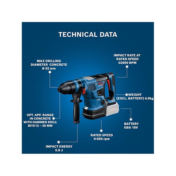 Bosch GBH 18V-34 CF (Solo)