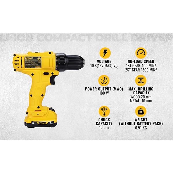 Dewalt DCD700D2 10mm